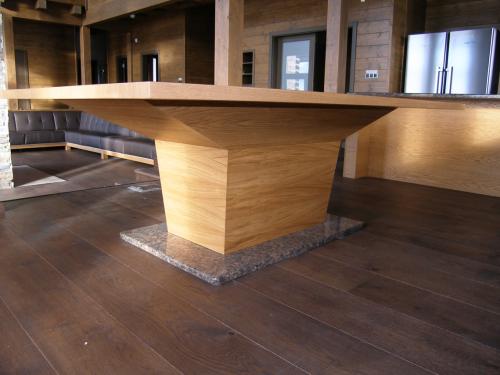 Stôl na mieru - olejovaný dub, prírodný parketový olej OSMO 